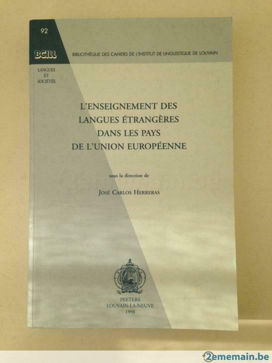 L'Enseignement des Langues Etrangères dans les Pays de l'UE, Enlèvement ou Envoi, Utilisé