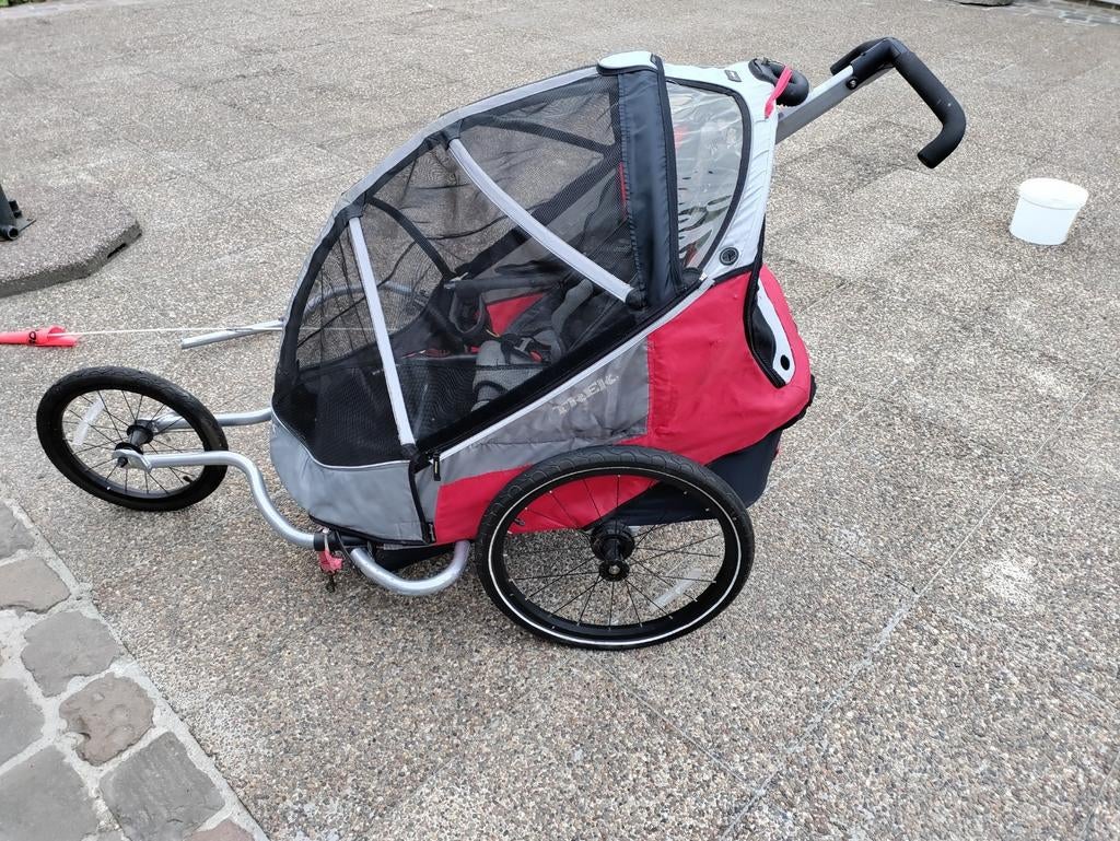 TREK fietskar/wandelkar met koppelstuk  : Nog te koop!, Fietsen en Brommers, Ophalen, Gebruikt