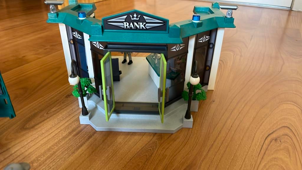 Uniek !Playmobil bank+bank voertuig, Kinderen en Baby's, Speelgoed | Playmobil, Ophalen of Verzenden, Zo goed als nieuw, Complete set