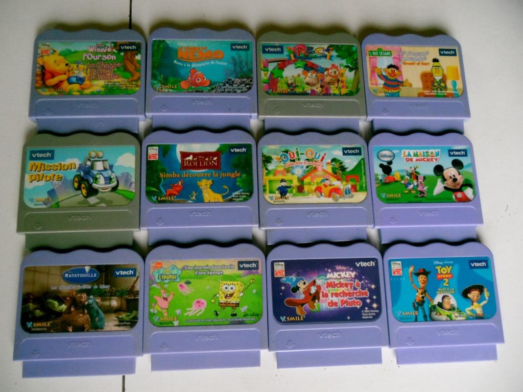 Cassette Jeu Vtech Vsmile lot de 12 pc, Enlèvement ou Envoi, Utilisé