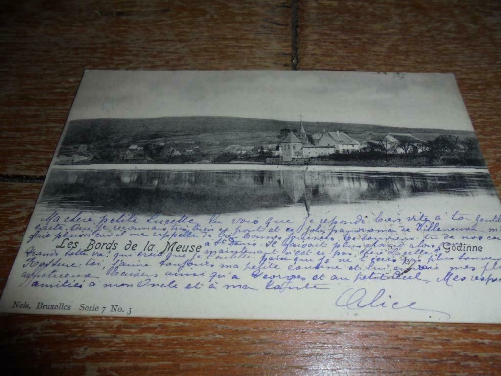 oude postkaart Godinne Yvoir, Enlèvement