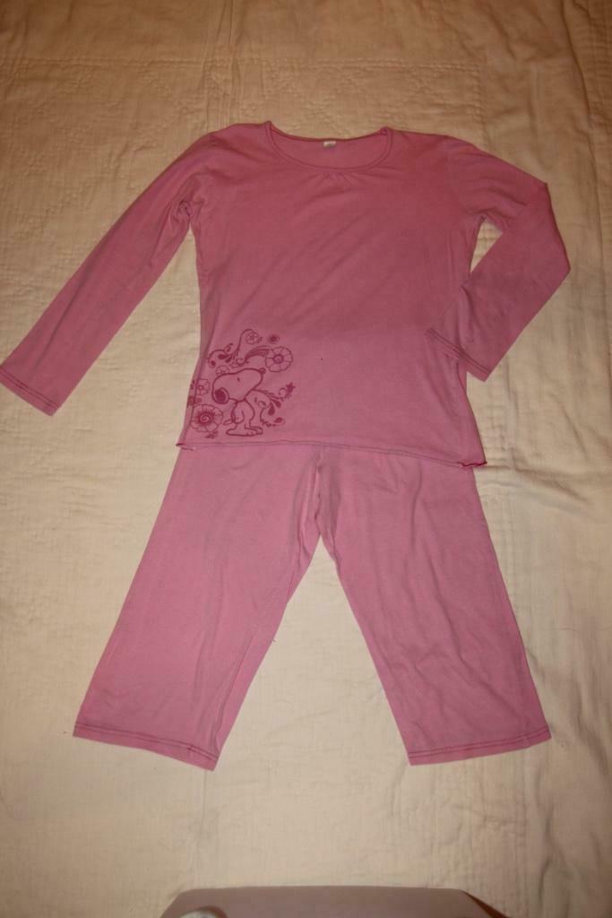 Pyjama fille rose Pantalon Snoopy sous le genou, Taille: 15a, Snoopy, Enlèvement ou Envoi, Vêtements de nuit ou Sous-vêtements