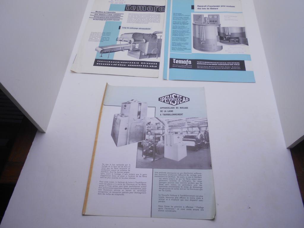 anciens depliants industrie laine textile, Livres, Enlèvement ou Envoi, Utilisé, Dépliant