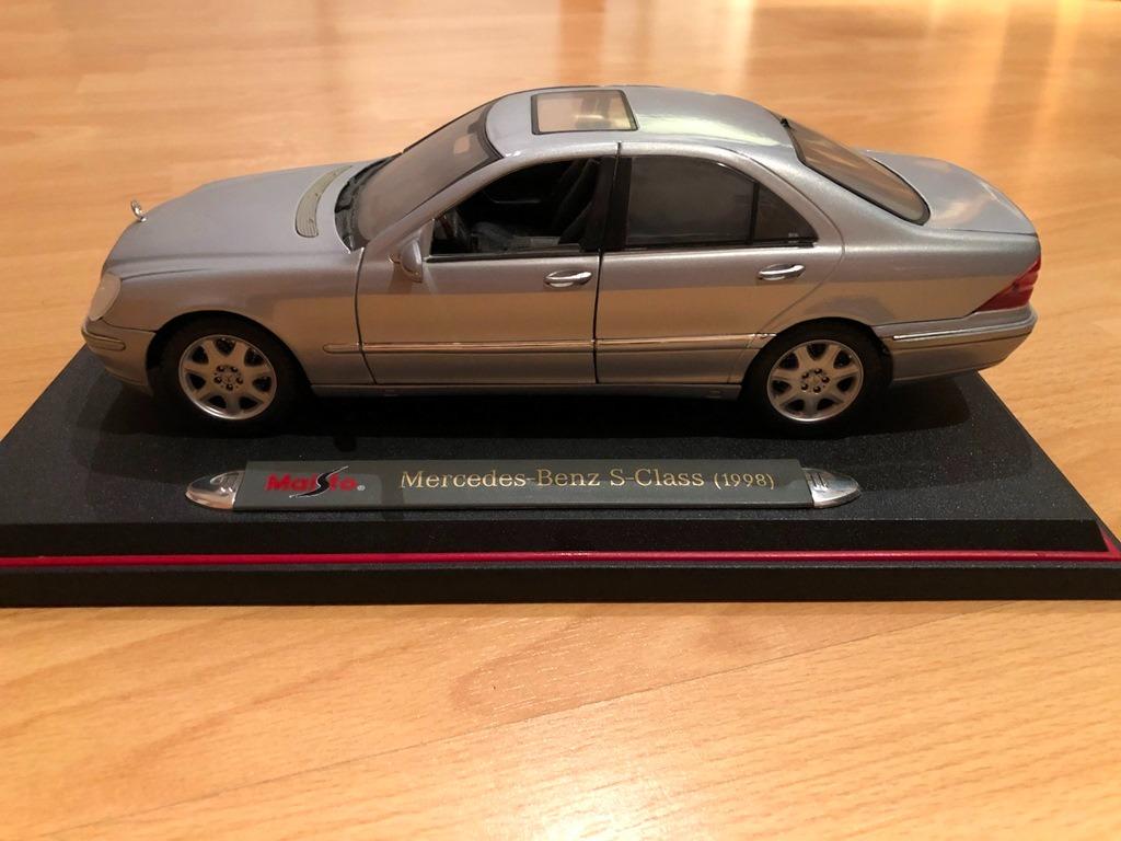Mercedes S500 Maisto 1/18, Enlèvement ou Envoi, Comme neuf, Voiture, Maisto