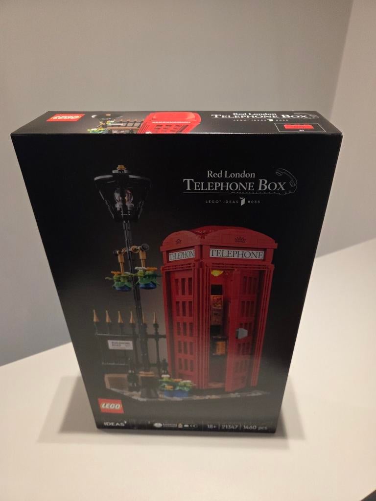 Lego ideas 21347 red london telephone box, Ophalen of Verzenden, Nieuw, Lego