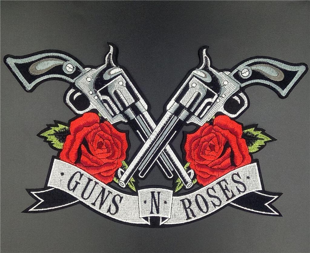 Guns N' Roses XL strijk patch - 325x210mm, Verzamelen, Ophalen of Verzenden, Nieuw