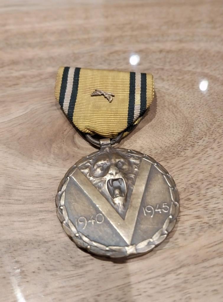 Belgische overwinningsmedaille wo2 40-45, Ophalen of Verzenden