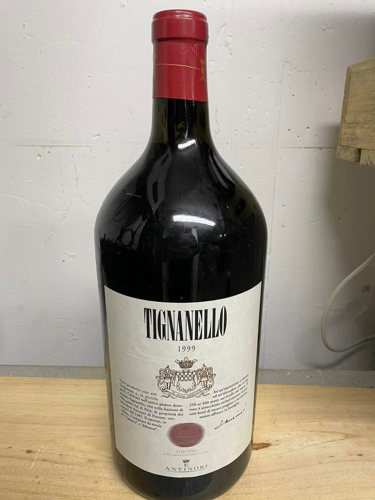 Tignanello 1999 3 liter OWC, Verzamelen, Wijnen, Ophalen, Italië, Zo goed als nieuw, Rode wijn