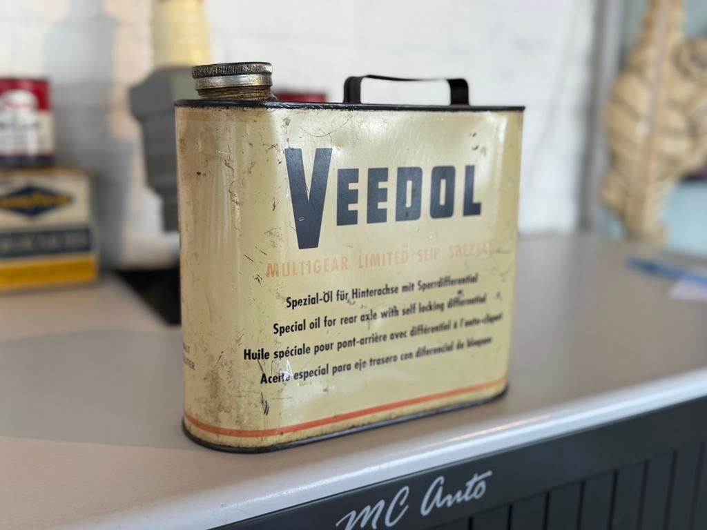 Ancien bidon d'huile de garage Veedol, Enlèvement ou Envoi, Utilisé, Autre, Autres marques