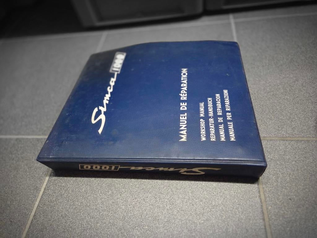 Simca 1000 werkplaatshandboek Engels, Enlèvement ou Envoi