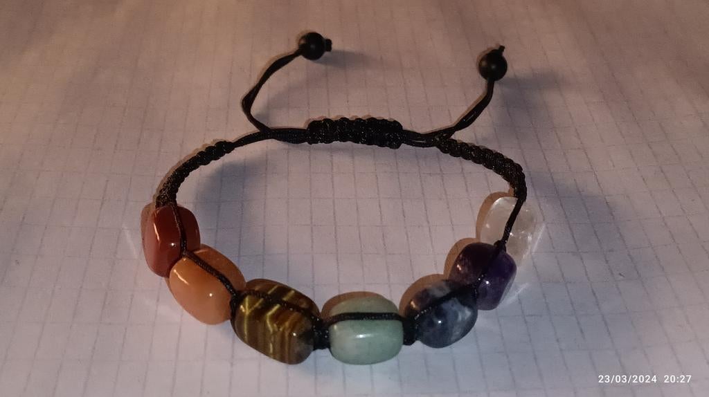 Verstelbare armband met 7 chakra, Ophalen of Verzenden, Nieuw, Rood