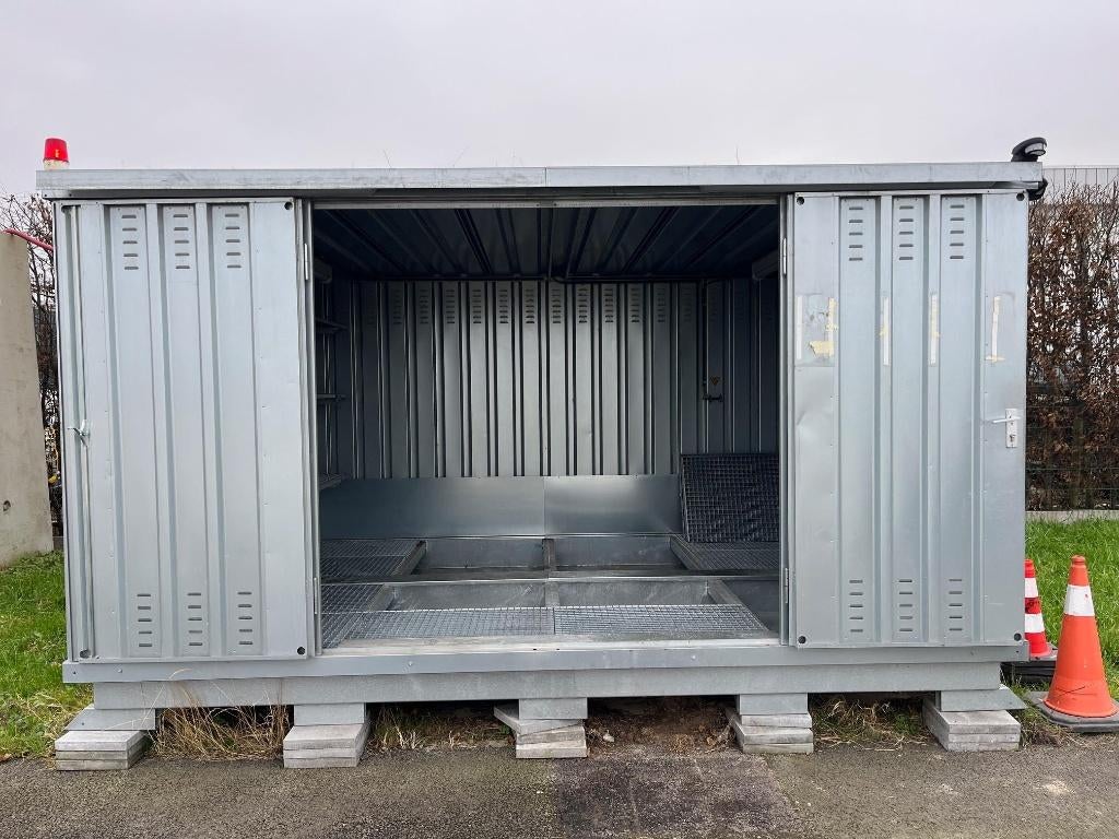 opslagcontainer gevaarlijke stoffen, Ophalen
