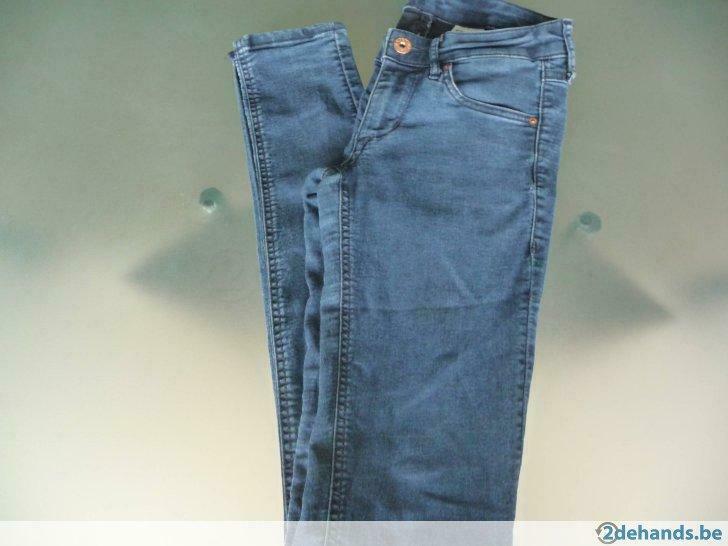 Super skinny meisjes jeans H&M maat: w 25 / l 32, Ophalen of Verzenden, Gebruikt, Meisje, Broek