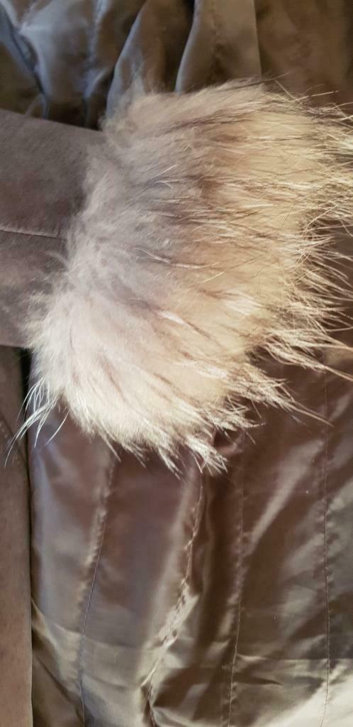 Manteau Oakwood avec fourrure L, Taille 38/40 (M), Enlèvement ou Envoi, Beige, Oakwood