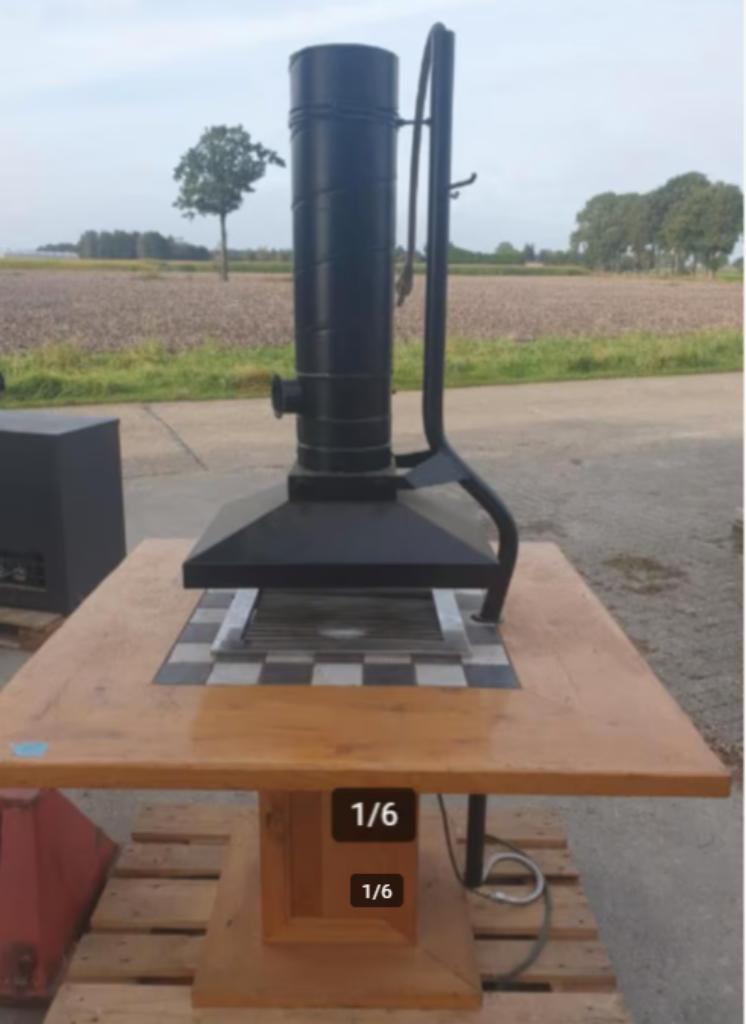 Tafel barbecue gas, Ophalen, Gebruikt