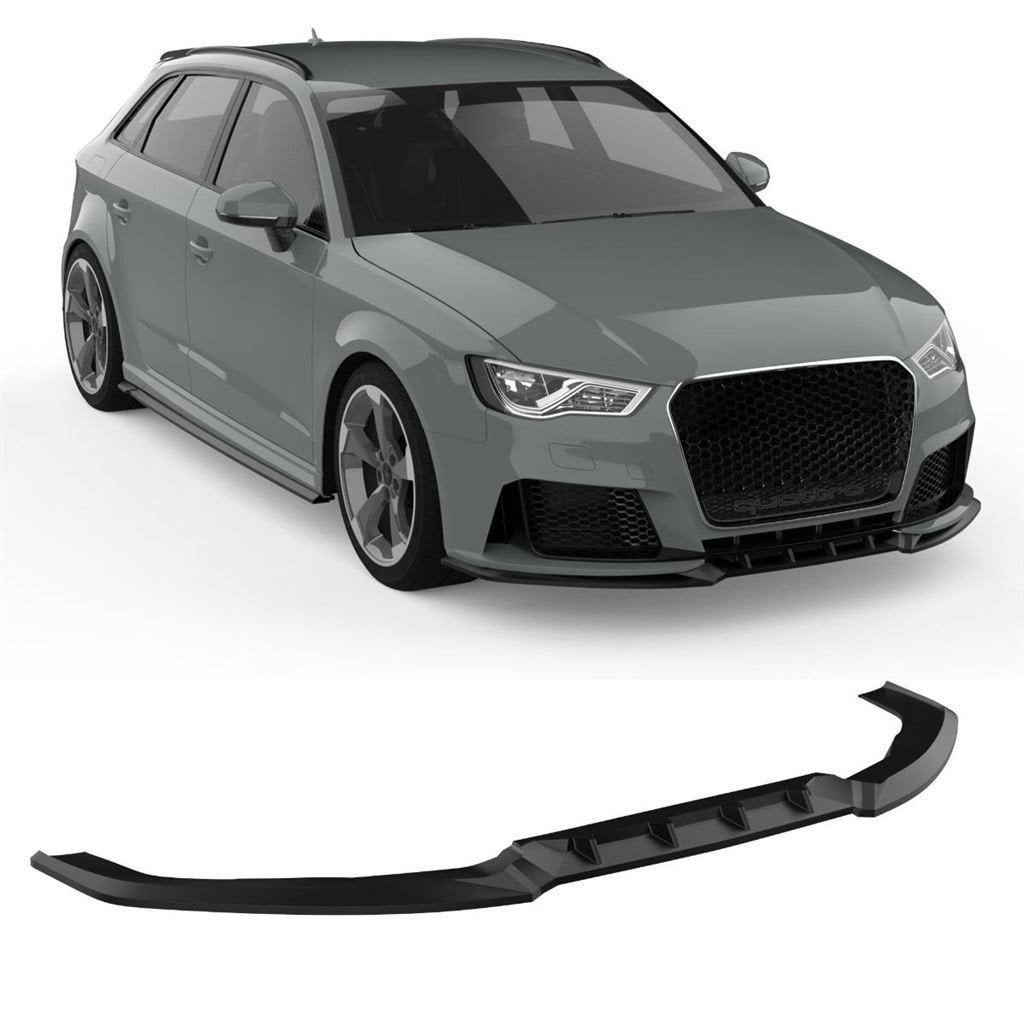 APEX Spoiler Splitter voor Audi RS3 8V Sportback glans Zwart, Verzenden
