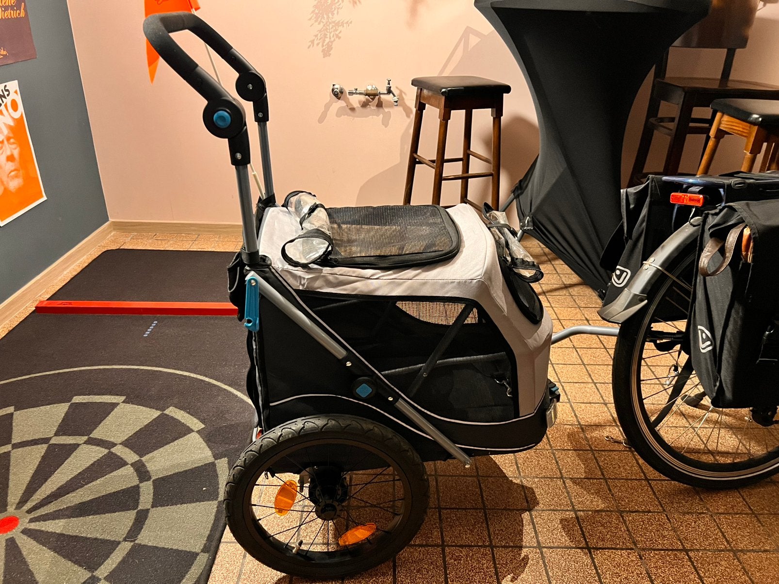 Trixie Hondenkar, maat M, Fietsen en Brommers, Ophalen, Opvouwbaar, 20 tot 40 kg, Zo goed als nieuw