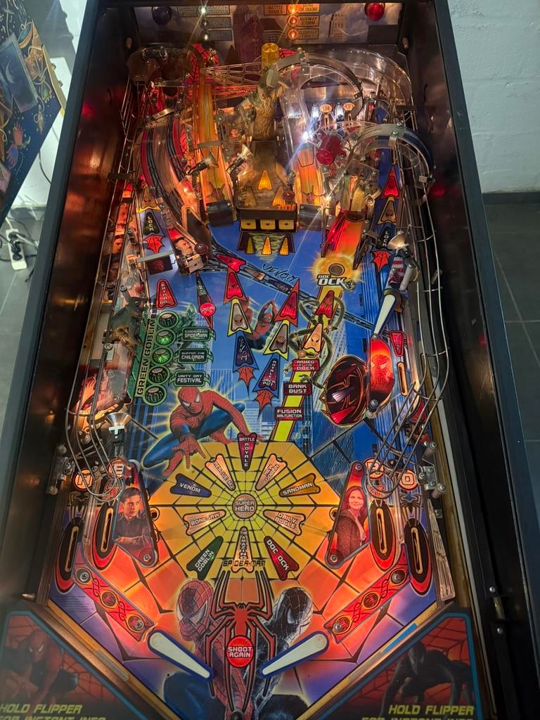 Flipperkast Spiderman - Stern 2007, Enlèvement, Flipper (jeu), Stern, Imprimante matricielle