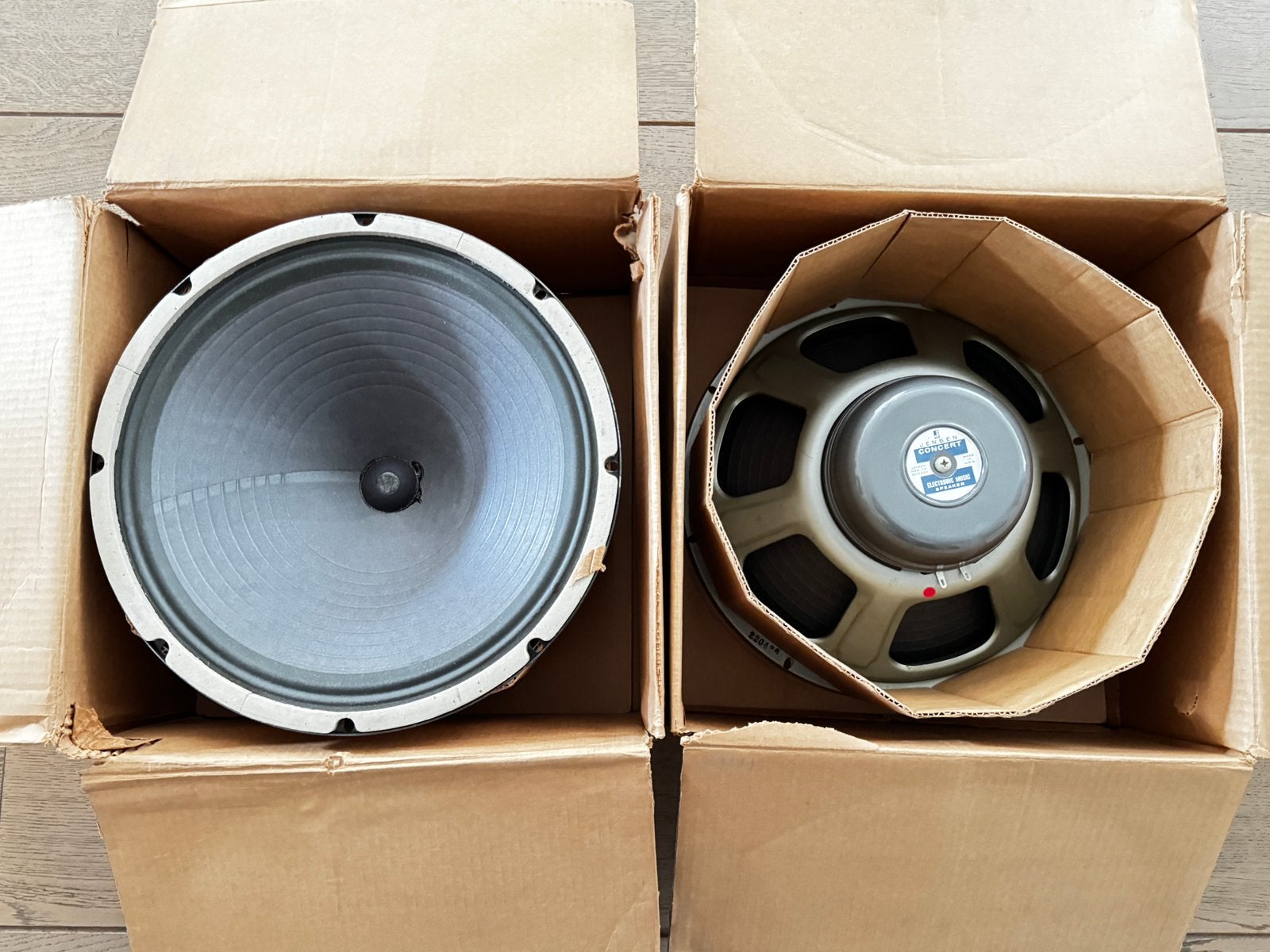 2x oude luidspreker Jensen Concert series EM-1501 jaren 60, Ophalen, Zo goed als nieuw, Overige typen, Overige merken