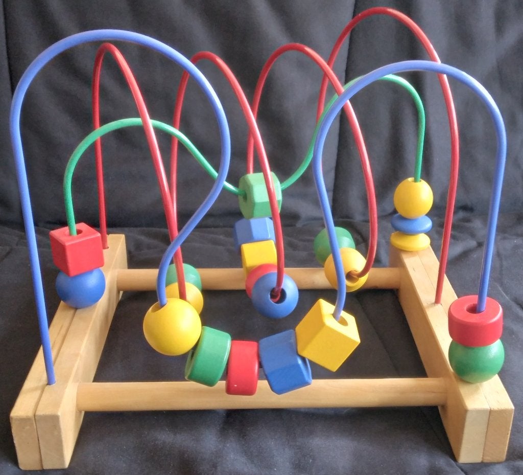 Boulier-Spirale / Spiraalvormig telraam, Kinderen en Baby's, Speelgoed | Houten speelgoed, Ophalen, Gebruikt, Overige typen