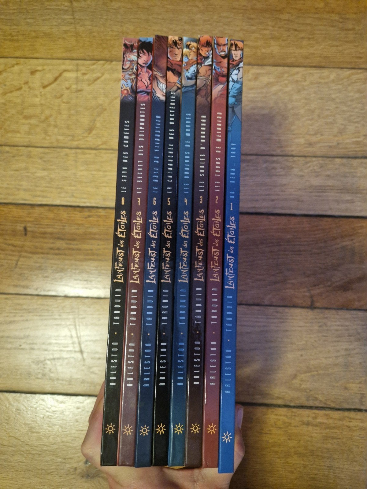 Lot de 8 bd lanfeust des étoiles 1 à 8, Livres, Enlèvement ou Envoi