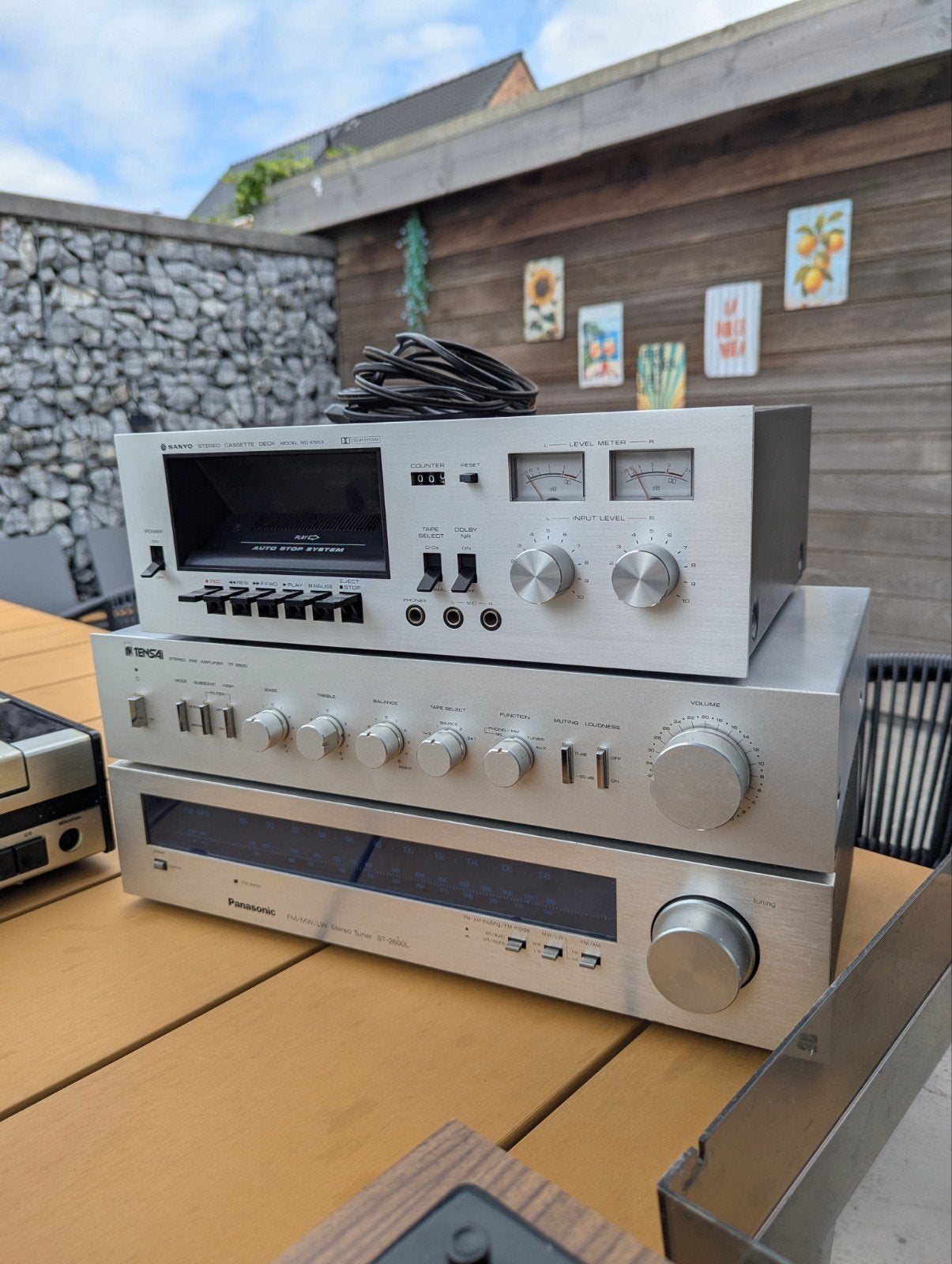 Lot audio toestellen ITT, Sanyo, Tensai, Rubin, Panasonic, Audio, Tv en Foto, Versterkers en Ontvangers, Ophalen