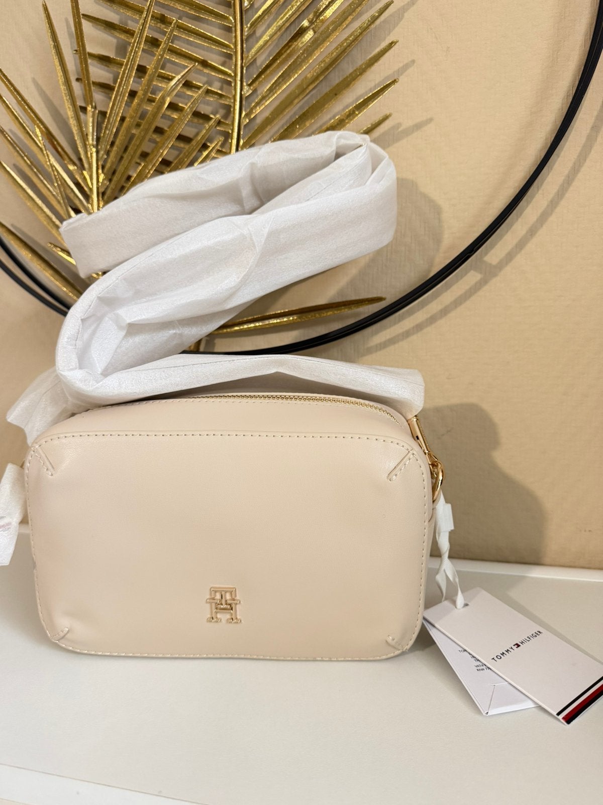 Sac bandoulière tommy hylfiger beige, Envoi, Neuf, Beige, Sac à bandoulière