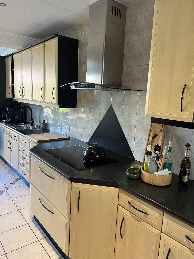 Keuken, Huis en Inrichting, Keuken | Complete keukens, Gebruikt, Dubbelwandige keuken, Overige kleuren, Hout, Ophalen