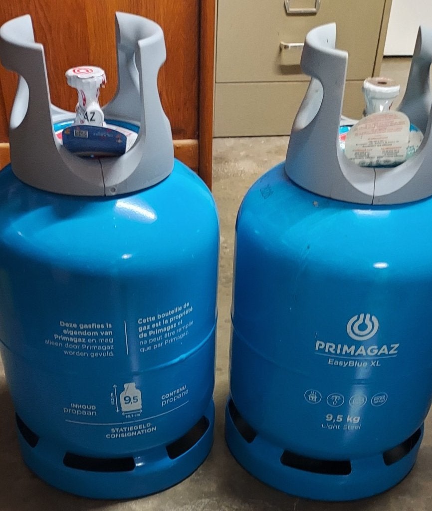 Gasfles Primagaz Easy Blue XL 9.5 KG verzegeld met waarborg, Particulier
