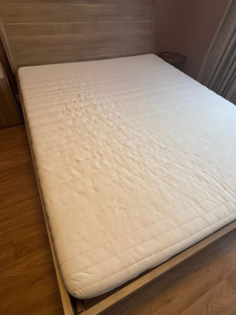 Tweepersoonsbed, Ophalen, Bruin, Tweepersoons, Zo goed als nieuw