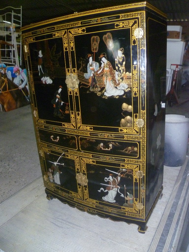 CHINEESE GROOTE KAST, Antiek en Kunst, Ophalen
