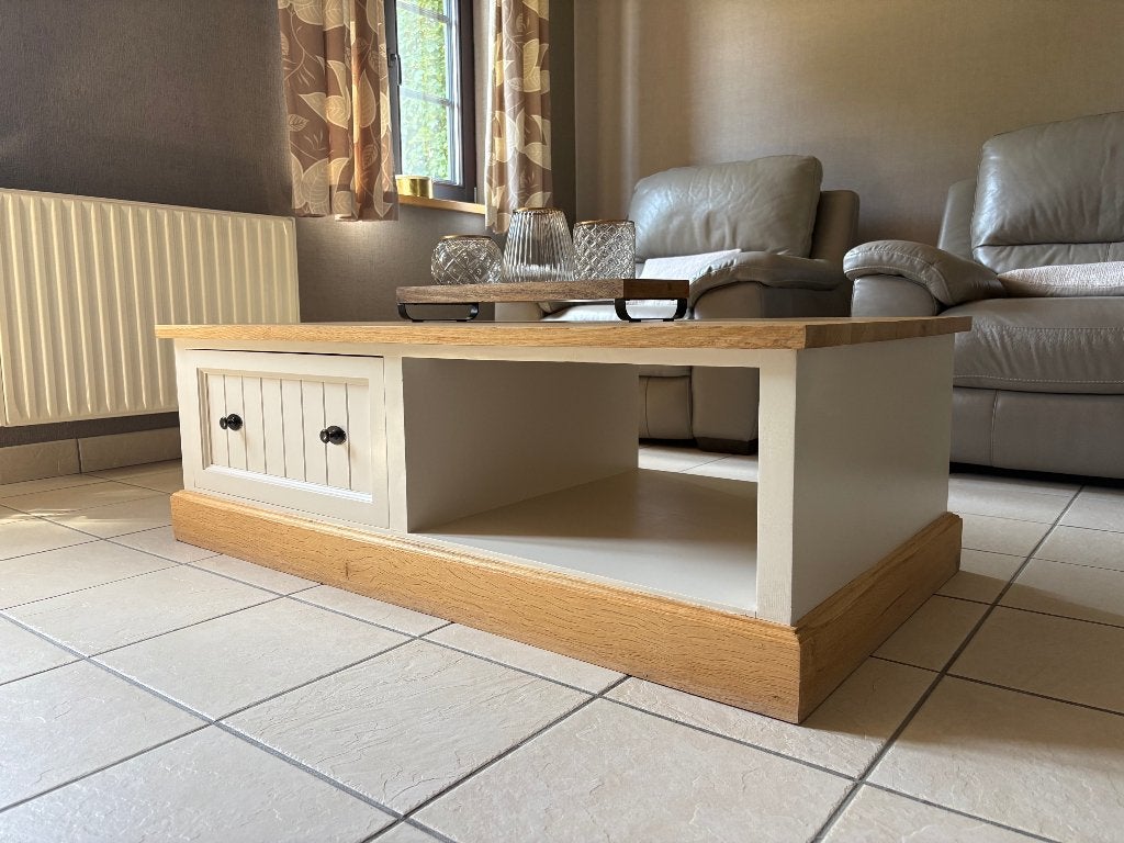 table basse, Maison & Meubles, Enlèvement, Comme neuf, 150 à 200 cm, 50 à 100 cm