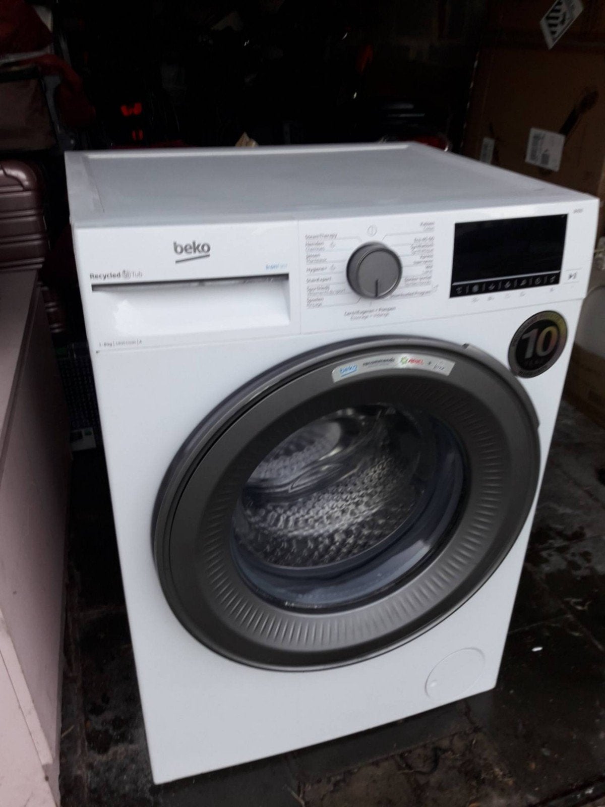 Wasmachine Beko voorlader uit de B300-serie, Elektronische apparatuur, Ophalen, 1200 tot 1600 toeren, Gebruikt, 8 tot 10 kg