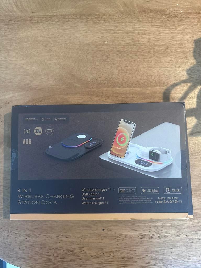 Wireless charging station dock - draadloze oplader, Ophalen, Zo goed als nieuw