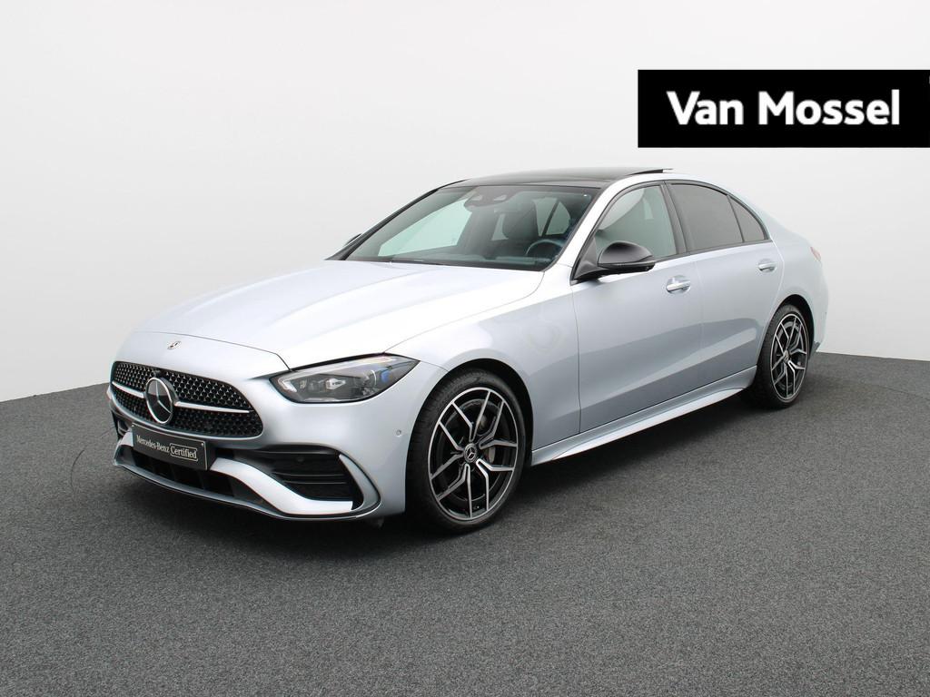 Mercedes-Benz C 300 4M AMG Line Berline + LEDER + BURMESTER, Auto's, Automaat, Stof, 4 cilinders, Bedrijf