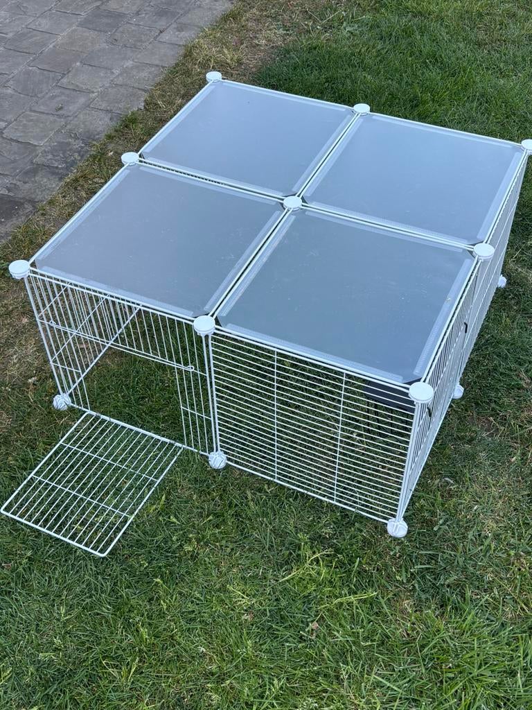 Trixie Indoor Huisdierenren 12 Panelen Wit 140x35x70cm, Dieren en Toebehoren, Ophalen, Nieuw, Ren, Konijn