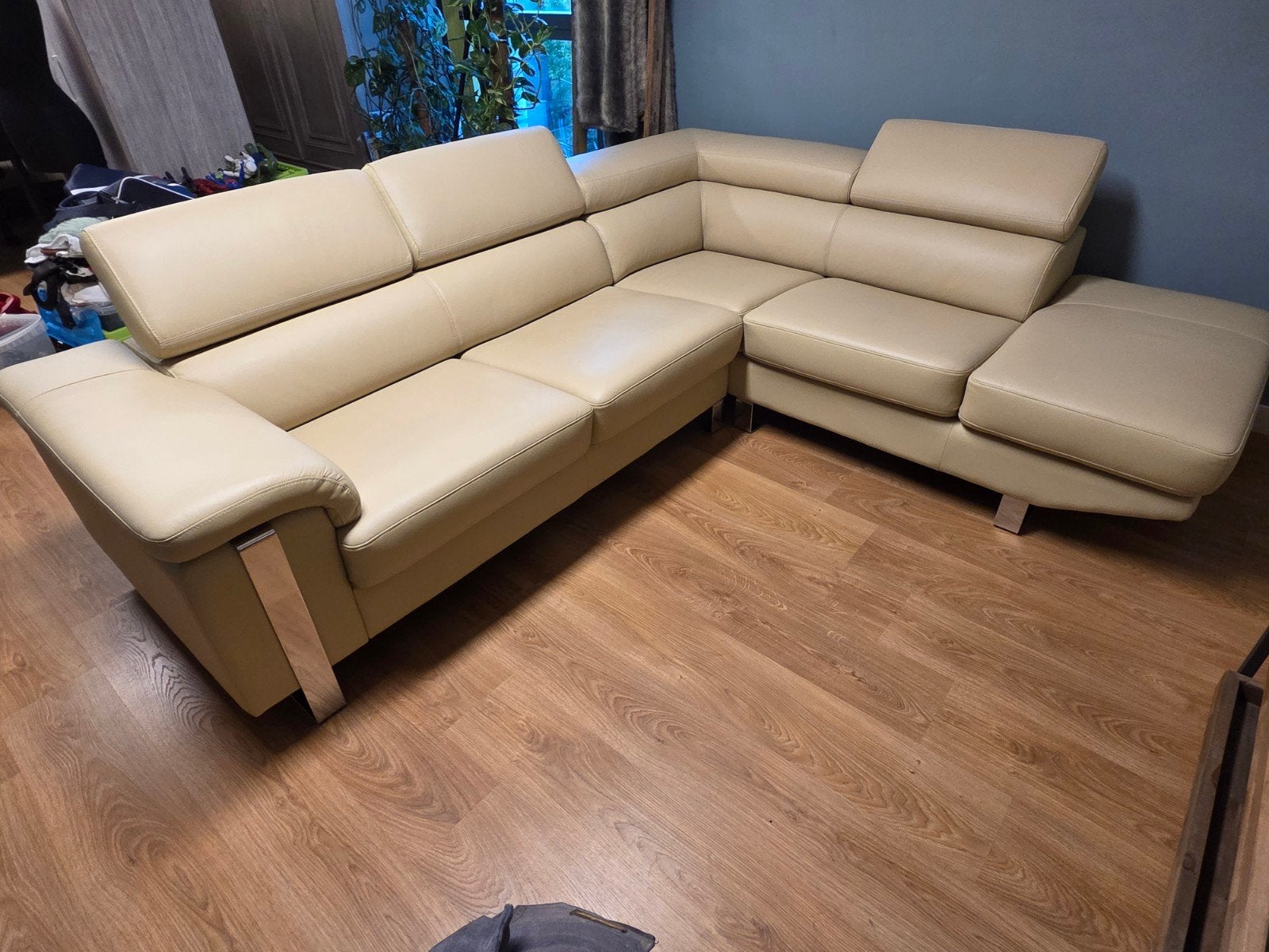 Lederen hoeksalon, Huis en Inrichting, Ophalen, Nieuw, Leer