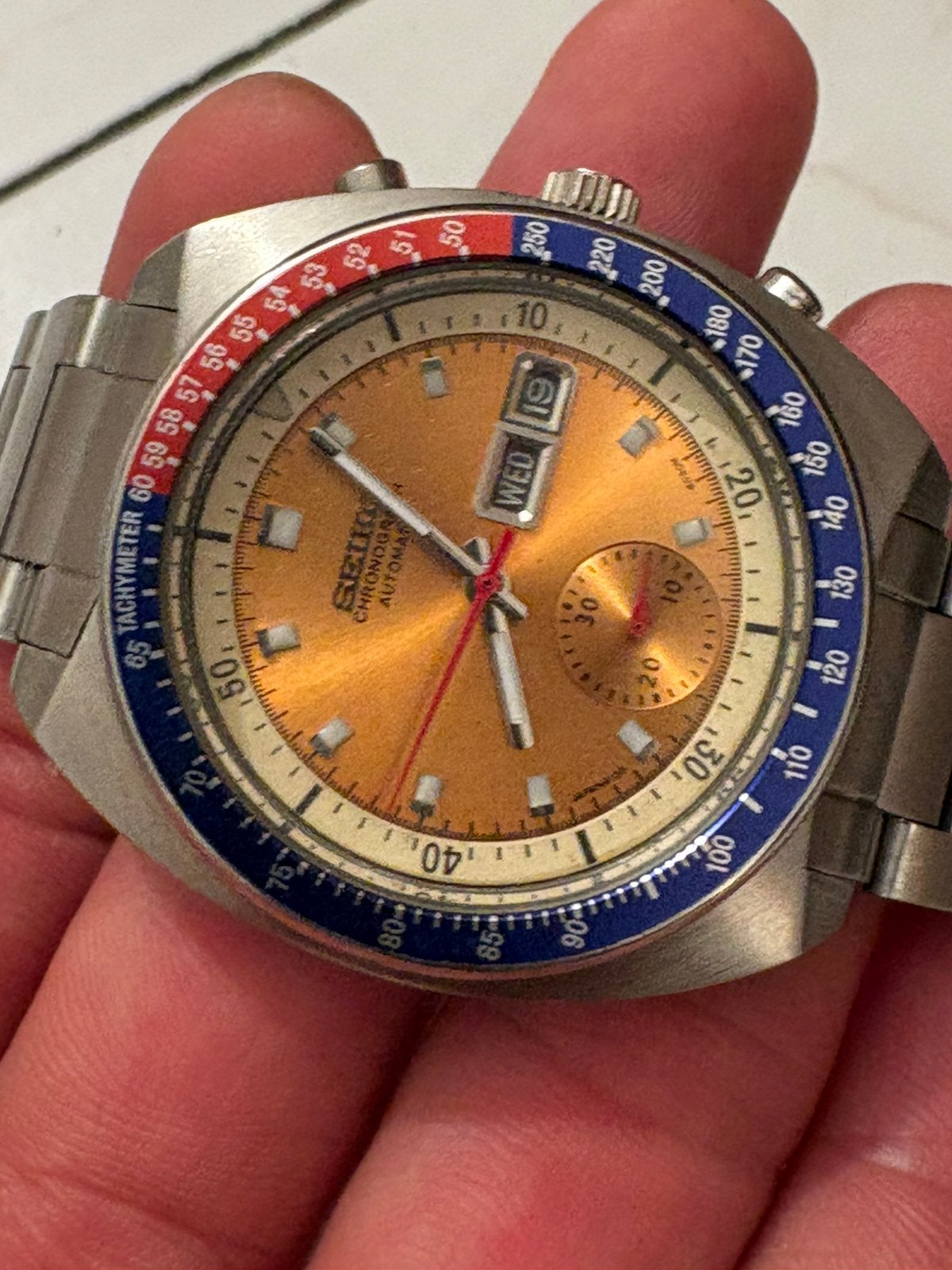 Seiko pogue automati vintage watch, Enlèvement, Comme neuf, Seiko