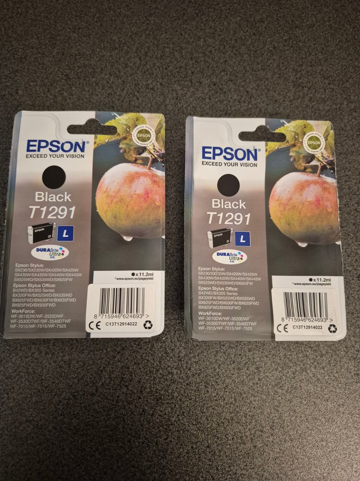 twee nieuwe inktpatronen zwart voor EPSON printer  T1291, Computers en Software, Ophalen, Nieuw, Cartridge, Epson