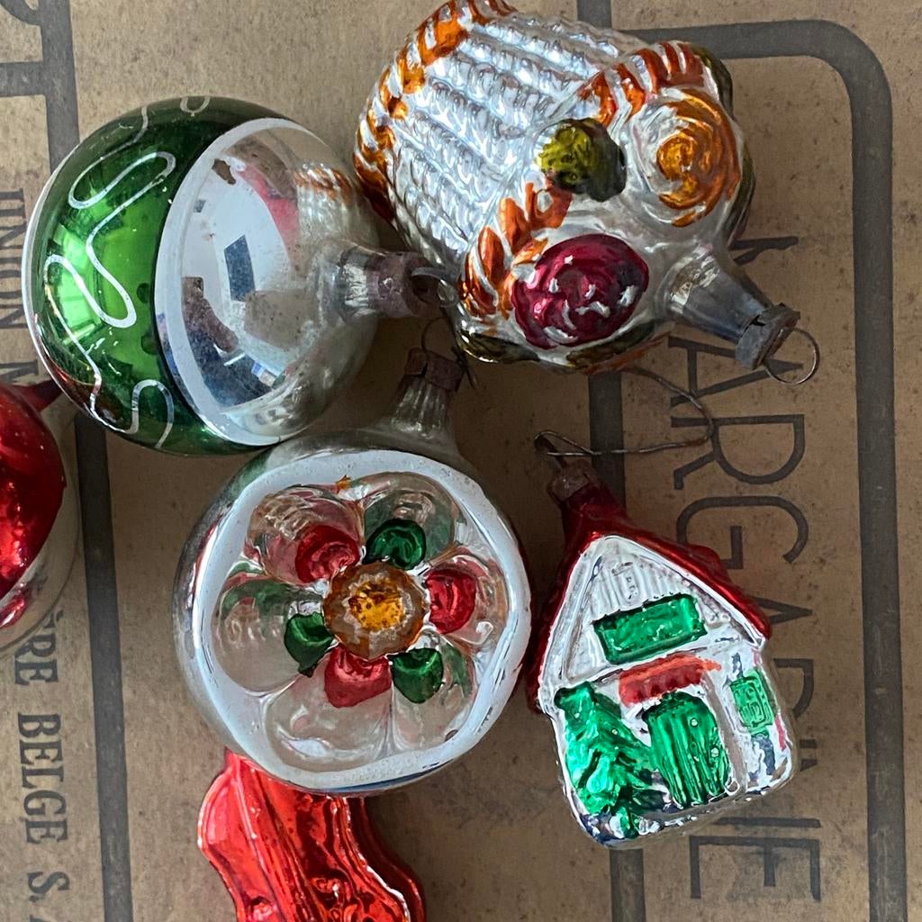 Antieke kerstballen, Ophalen of Verzenden, Zo goed als nieuw