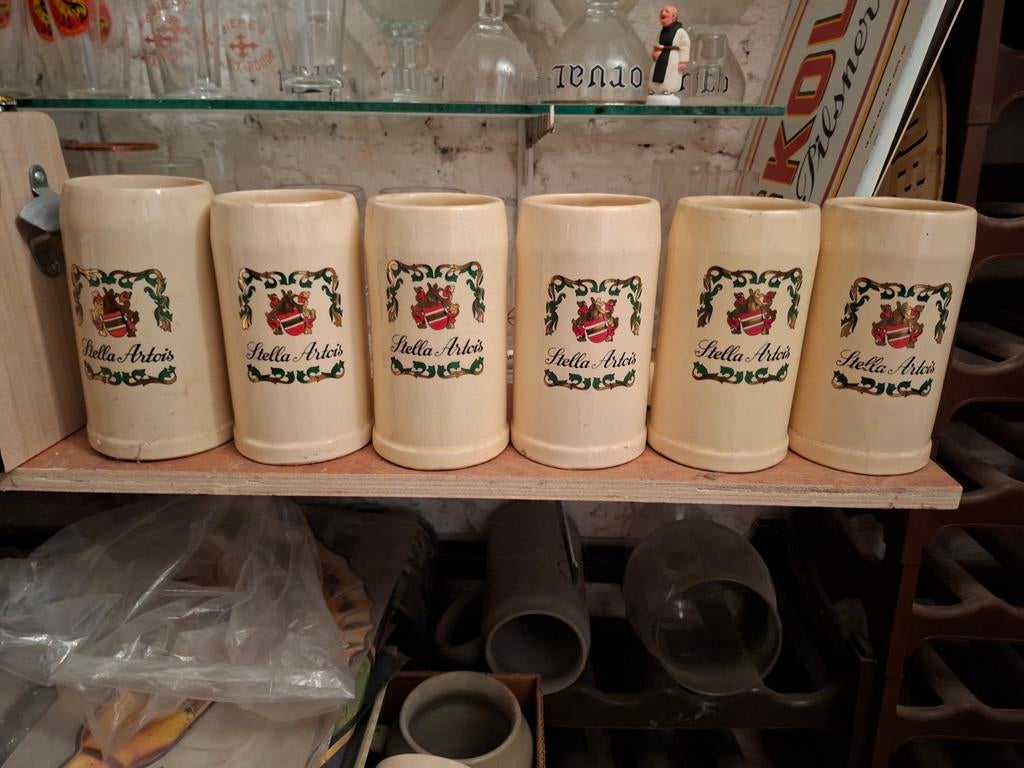 Stella Artois mokken, per stuk verkocht. Doe een bod, Verzamelen