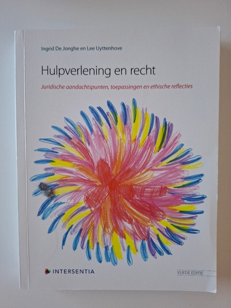 Hulpverlening en Recht, Boeken, Ophalen, Gelezen, Hoger Onderwijs, Intersentia