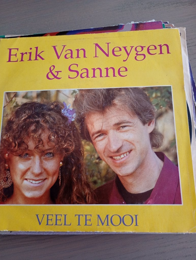 Erik Van Neygen & Sanne - Veel te mooi, Gebruikt, Verzenden, 7 inch, Fotohoes