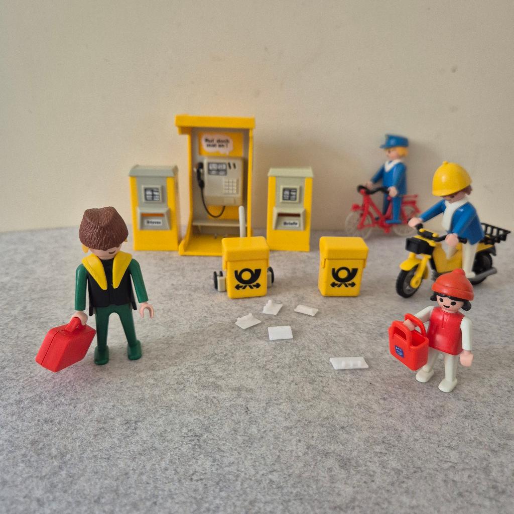Playmobil set met telefooncel en brievenbus, Kinderen en Baby's, Speelgoed | Playmobil, Ophalen of Verzenden