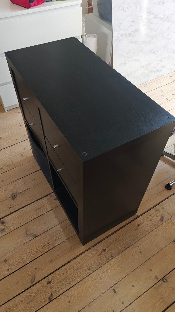 Expedit/Kallax 4 cases + tiroirs, Maison & Meubles, Enlèvement