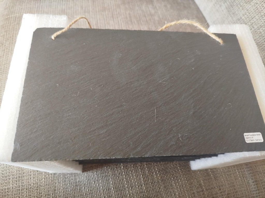 Navaris set van 8 krijtborden - van leisteen - 25x15, Ophalen, Nieuw
