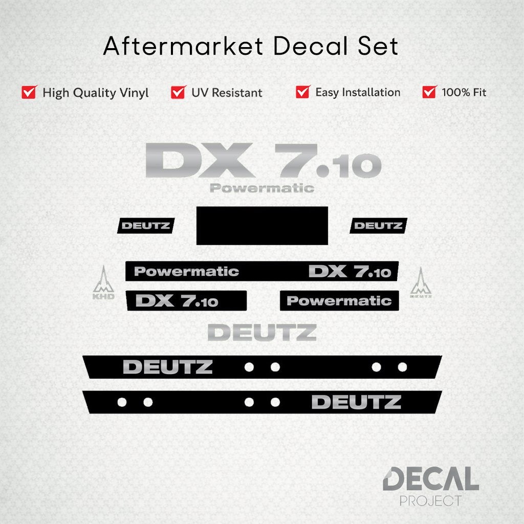 Vervangende Stickers Deutz-Fahr DX 7.10 Set, Verzenden
