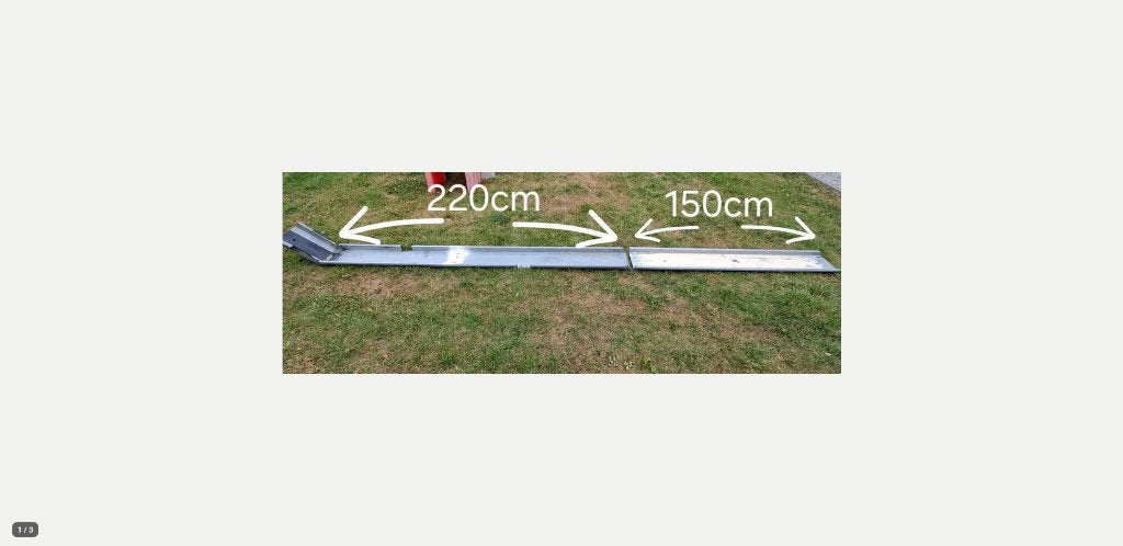 Rijgoot motor + oprijplaat / goot motor, Ophalen, Gebruikt
