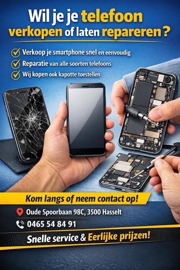 Vous souhaitez revendre votre téléphone cassé ou le faire ré, Télécoms, Enlèvement