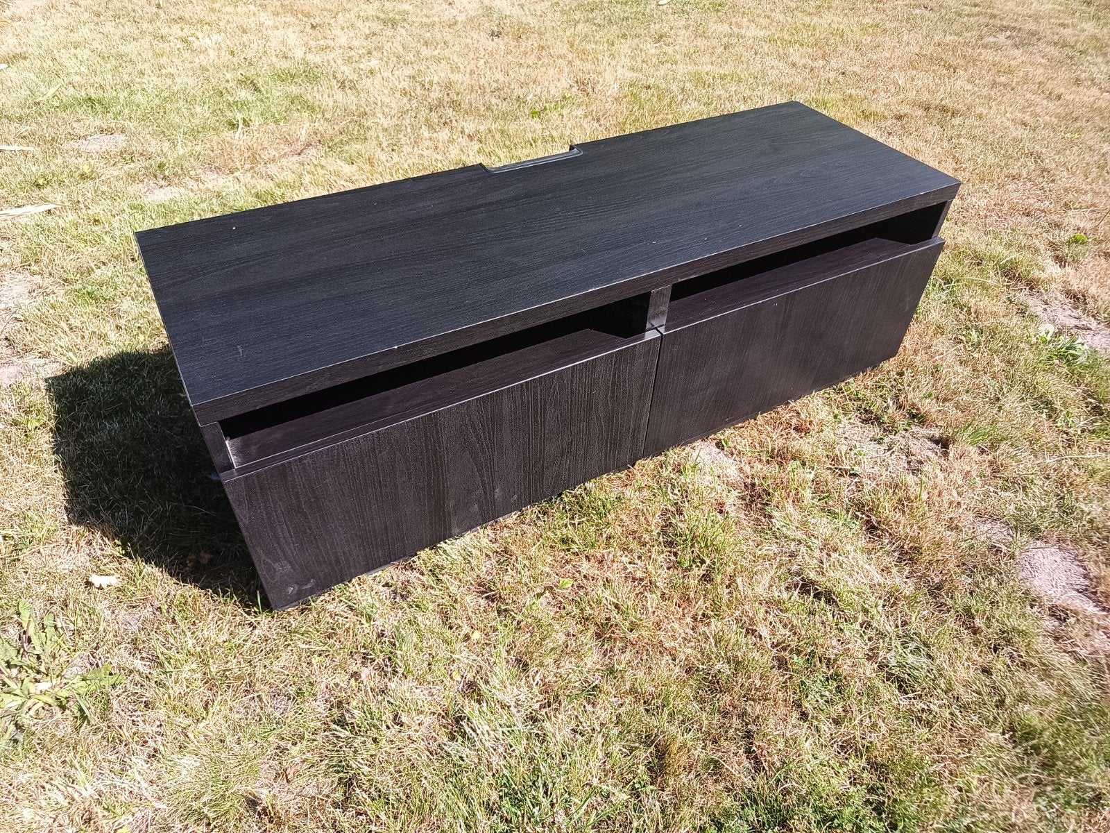 Ikea tv kast zwart met 2schuiven, Ophalen, Gebruikt